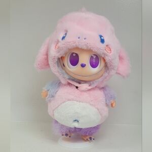 Labubu Plush Shark Pink Outfit 2 Pc Set